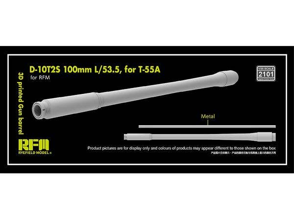 3D Printed Gun Barrel D-10T2S 100mm L/53.5  for T-55A (for RFM)