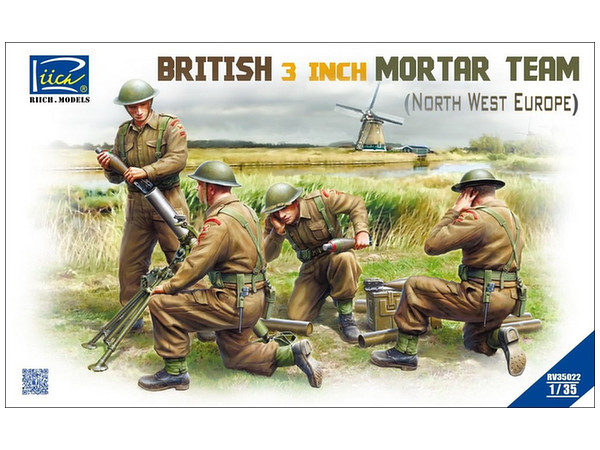 British North West Europe 3-inch Mortar Team