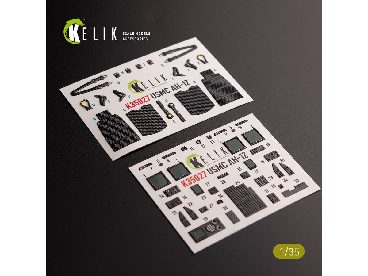 AH-1Z interior 3D decals for Academy kit