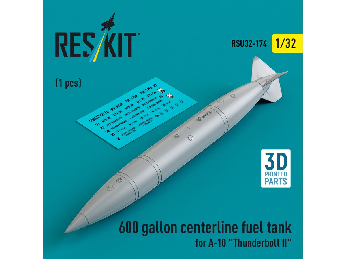 600 gallon centerline fuel tank for A-10 Thunderbolt II (1 pcs)