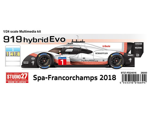 919 Hybrid Evo Spa-Francorchamps 2018