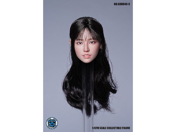 Asian Female Custom Head C (Long Black Hair)