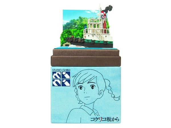 Miniatuart Kit Studio Ghibli Mini From Up on Poppy Hill: Scenery from Tugboat