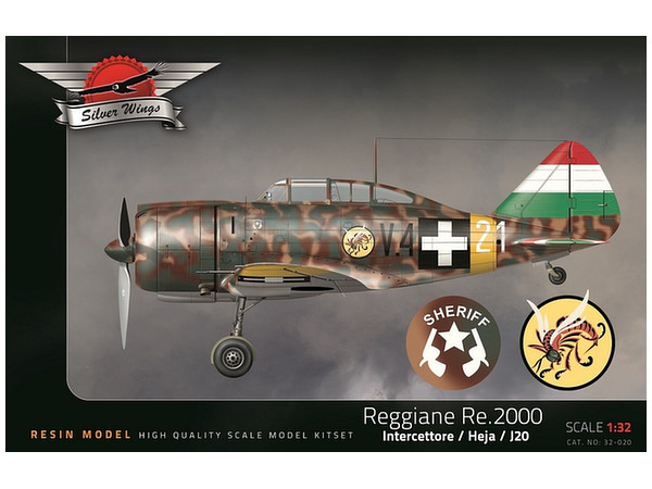 Reggiane Re.2000 with Decal (Italian Air Force Interceptor/Hungarian Air Force Heja/Swedish Air Force J20)