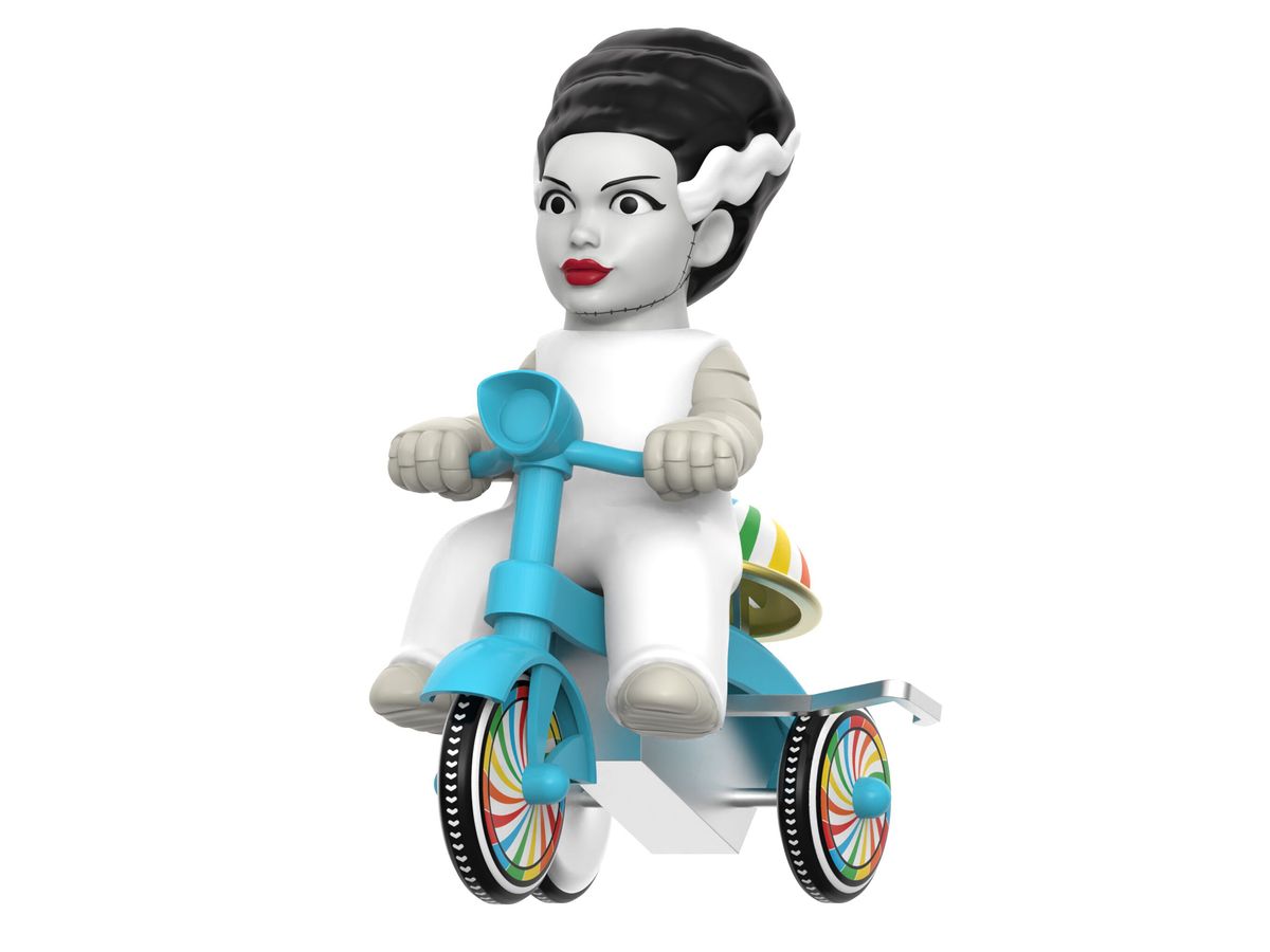 Super Cycles/ Universal Monsters: Bride of Frankenstein Bride White with Blue Bike