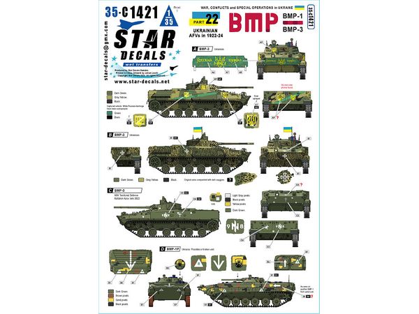 War in Ukraine # 22. Ukrainian BMP-1 and BMP-3 in 2022-24.