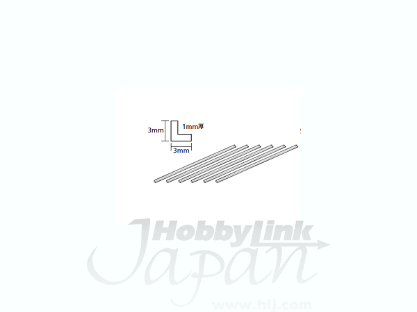 Plastic Beams 3mm L-Shaped Clear (6pcs)