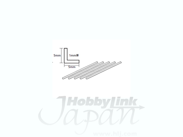 Plastic Beams 5mm L-Shaped Clear (5pcs)