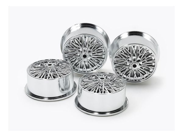 Wire Spoke Wheels for Low-Profile Tires (Silver Plated)