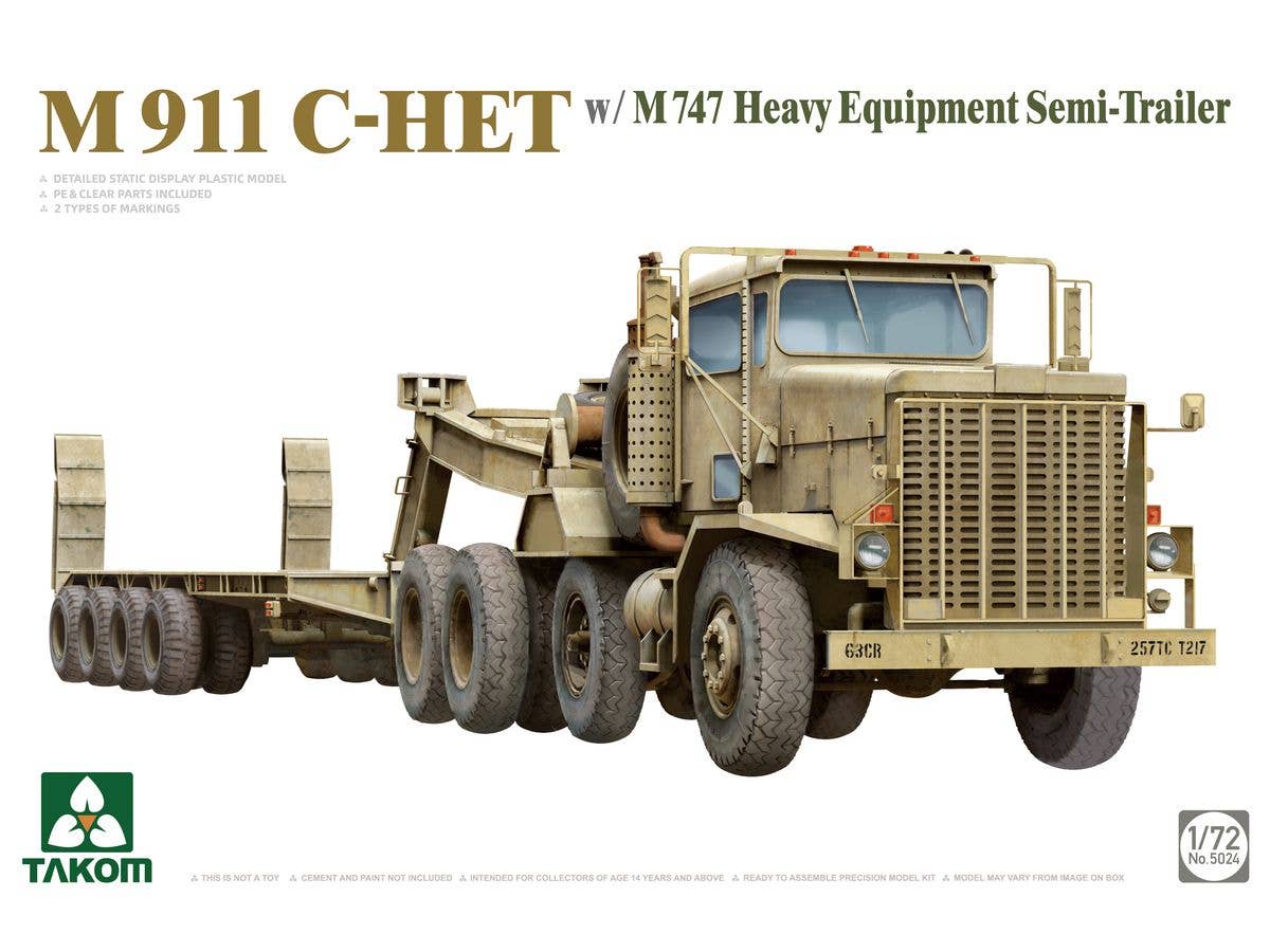 M911 C-HET w/M747 Heavy Equipment Semi-Trailer