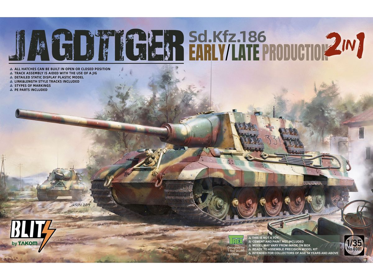 Blitz Series Jagdtiger Sd.Kfz.186 Early/Late Production, 2 in 1