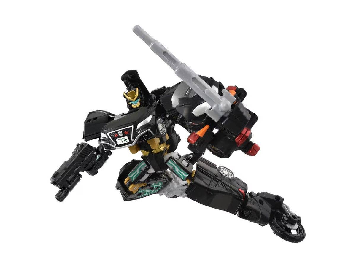 Tomica Job Labor TJBDX Unite Police Braver ZERO Undercover Patrol Car & Black Bike Combined Set