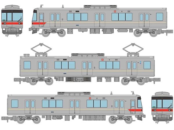 The Trains Collection Nagano Electric Railway 3000 series 3-car set A