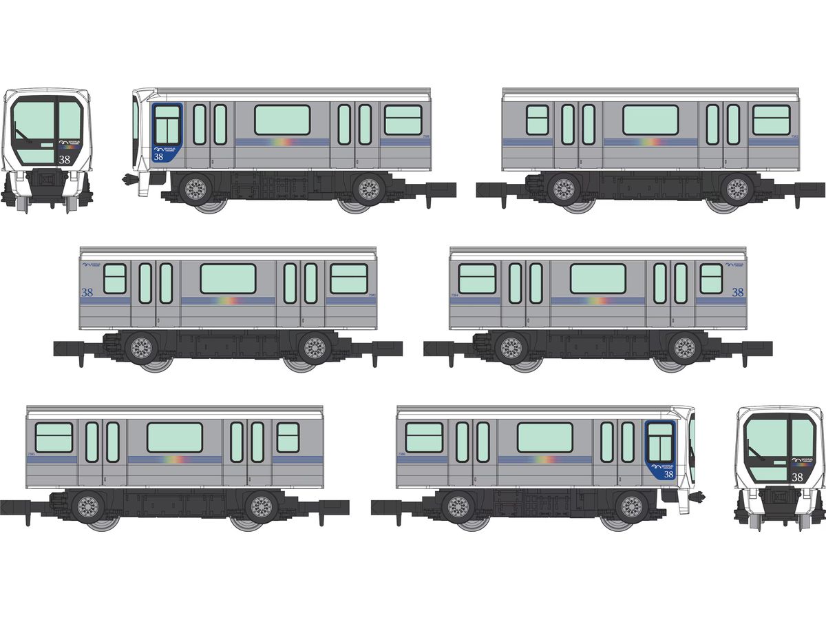 New Transportation System Collection New Transit Yurikamome 7300 Series 6-Car Set