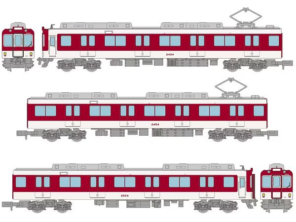 The Trains Collection Kinki Nippon Railway 2430 Series 3-Car Set