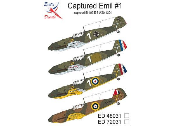 Captured Emil #1 - captured Bf 109 E-3 W.Nr 1304