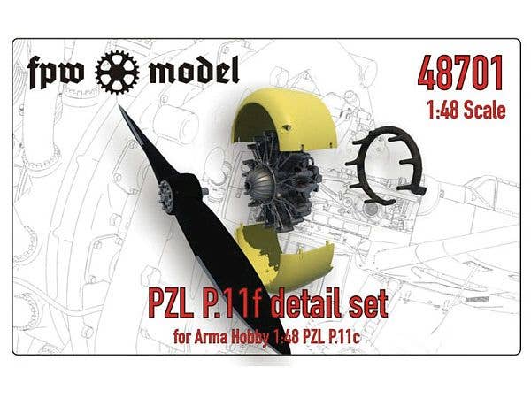 PZL P.11F Detail Set  (for ARMA HOBBY PZL P.11c)