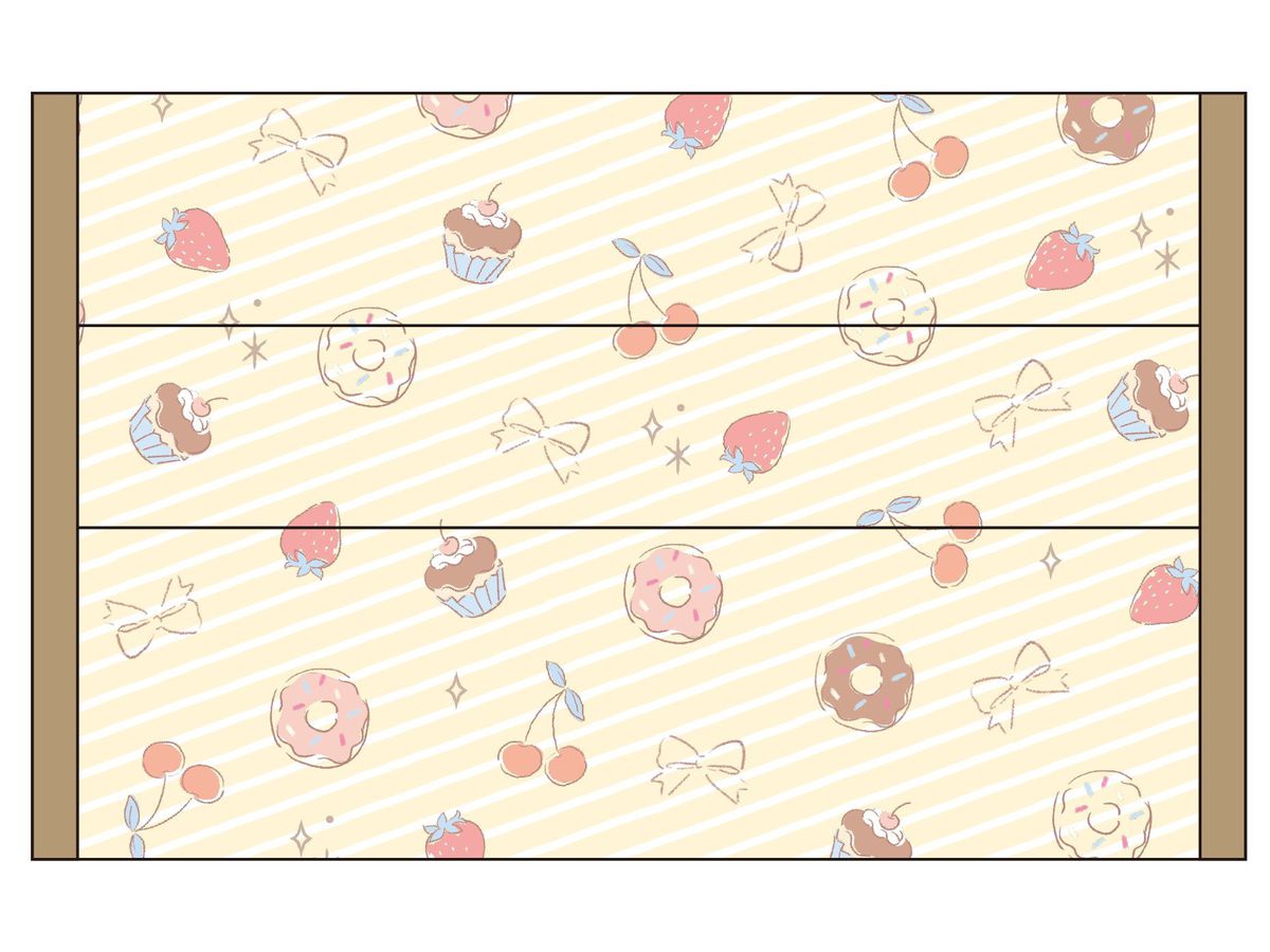 Mask Cover (S) B Sweets Yellow