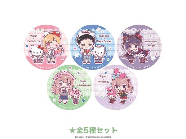 TV Anime My Dress-Up Darling x Sanrio Characters: Can Badge Mini Character Ver.: 1Box (5pcs)