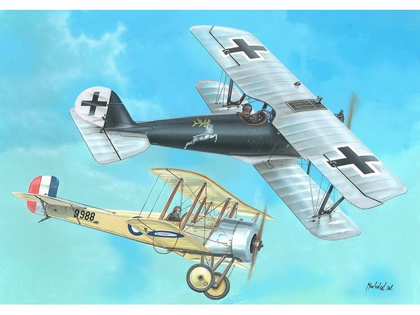 Bristol Scout D vs Pfalz D.IIIa (Duels in the sky, 2+2 in1)