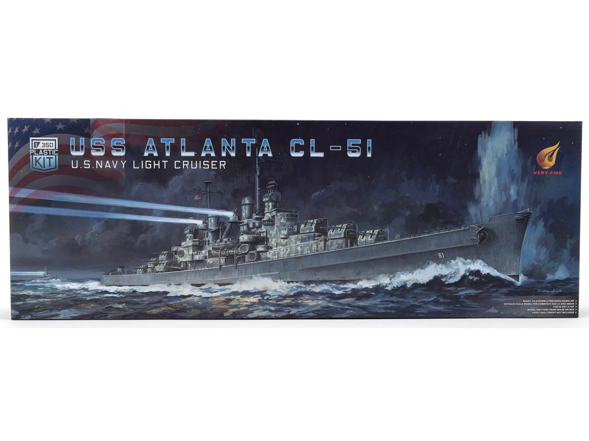 US Navy Light Cruiser USS Atlanta CL-51