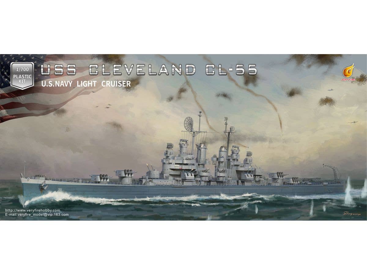 US Navy Light Cruiser USS Cleveland CL-55 Standard Kit