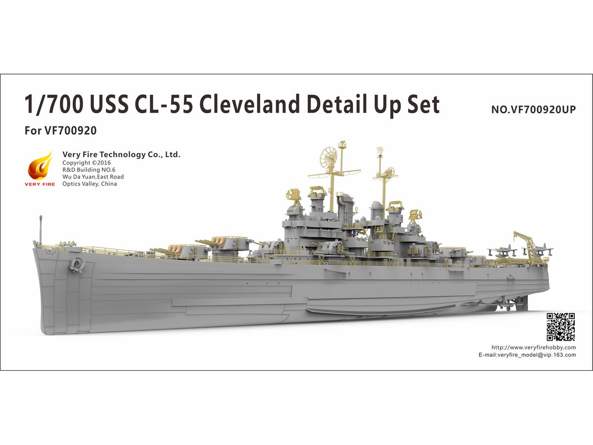 US Navy Light Cruiser USS Cleveland CL-55 Detail Set