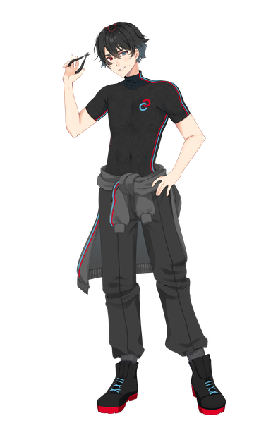 Souma wearing his default outfit