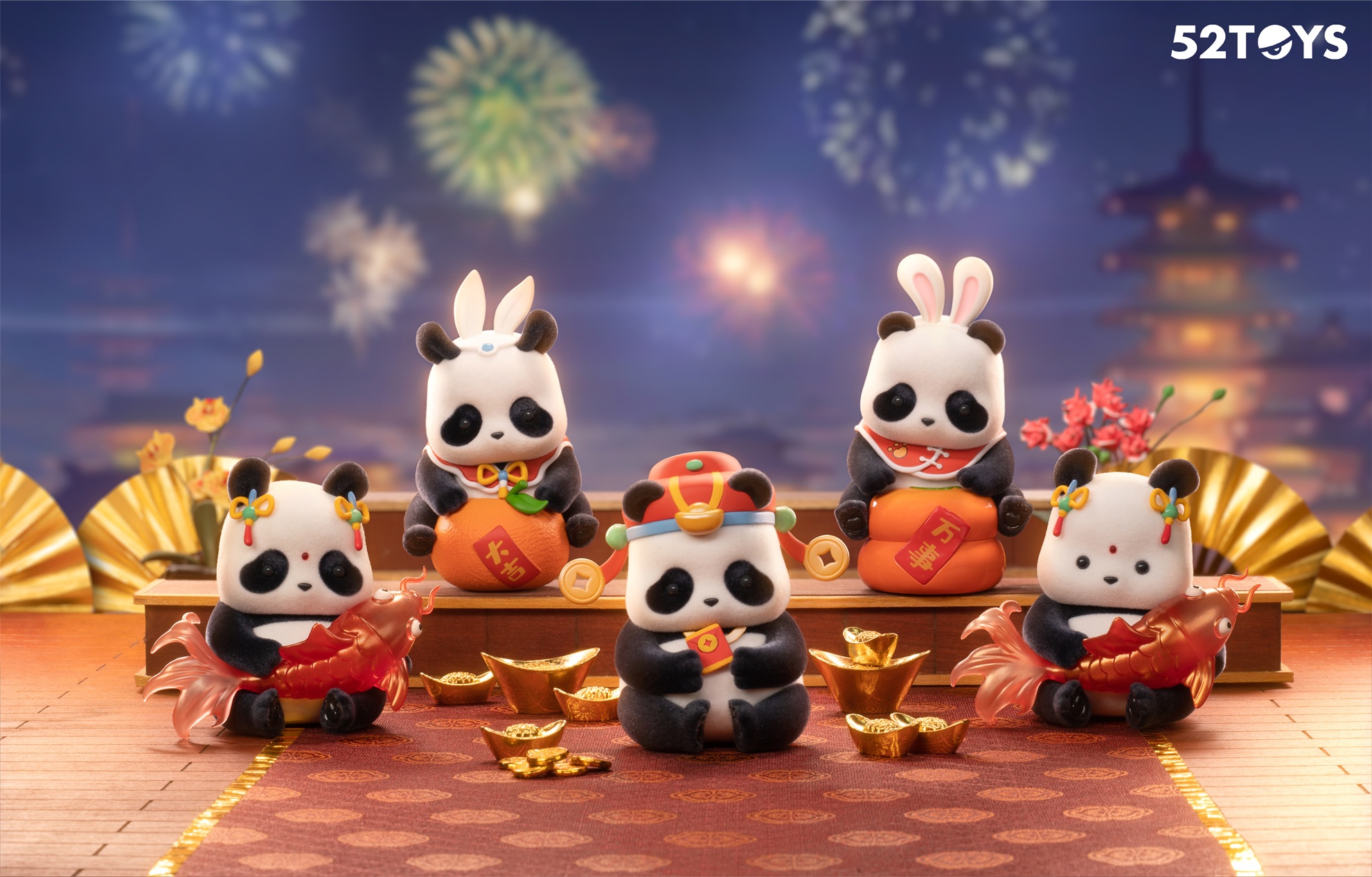 人気 ブランド チェック BLINDBOX PANDA ROLL Lucky New Year Series: 1Box (4pcs) | HLJ.com 一般