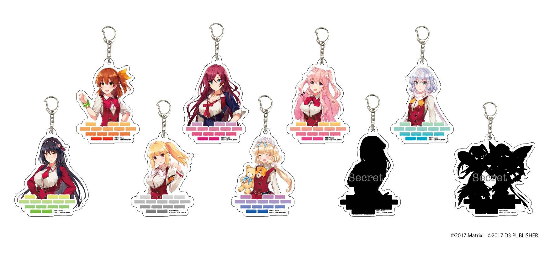 Omega Labyrinth Z Acrylic Keychain 01 Blind 1Box (9pcs)