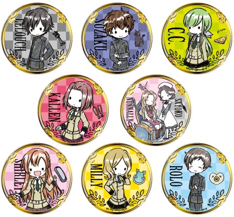 Badge Pins Lellouche & Suzaku & C. C. CODE GEASS: Lelouch of the