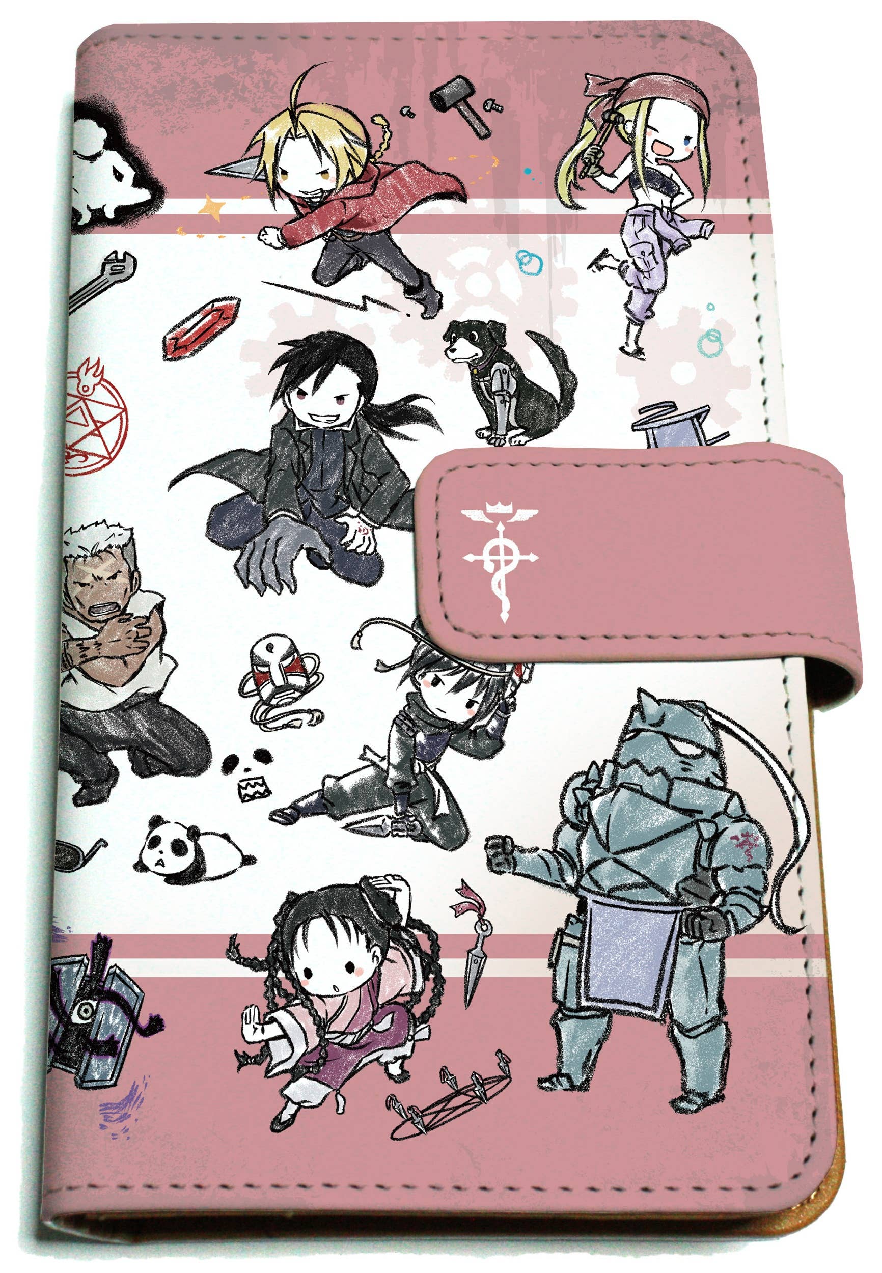 Fullmetal Alchemist: Notebook Style Multipurpose Smartphone Case 01 Red ...