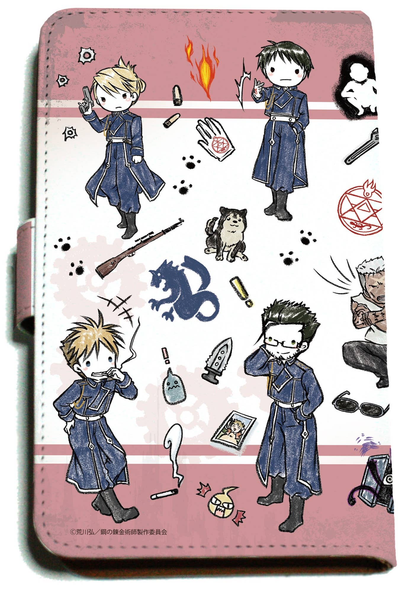 Fullmetal Alchemist: Notebook Style Multipurpose Smartphone Case 01 Red ...