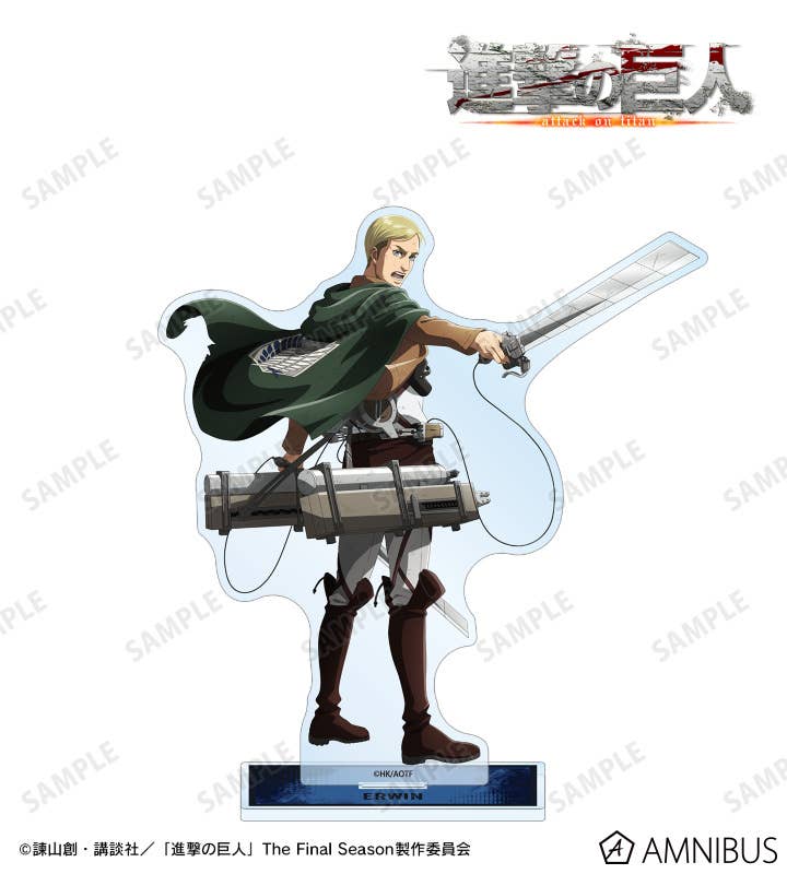 TV Anime Attack on Titan: Original Illustration Erwin Fighting Backs ...