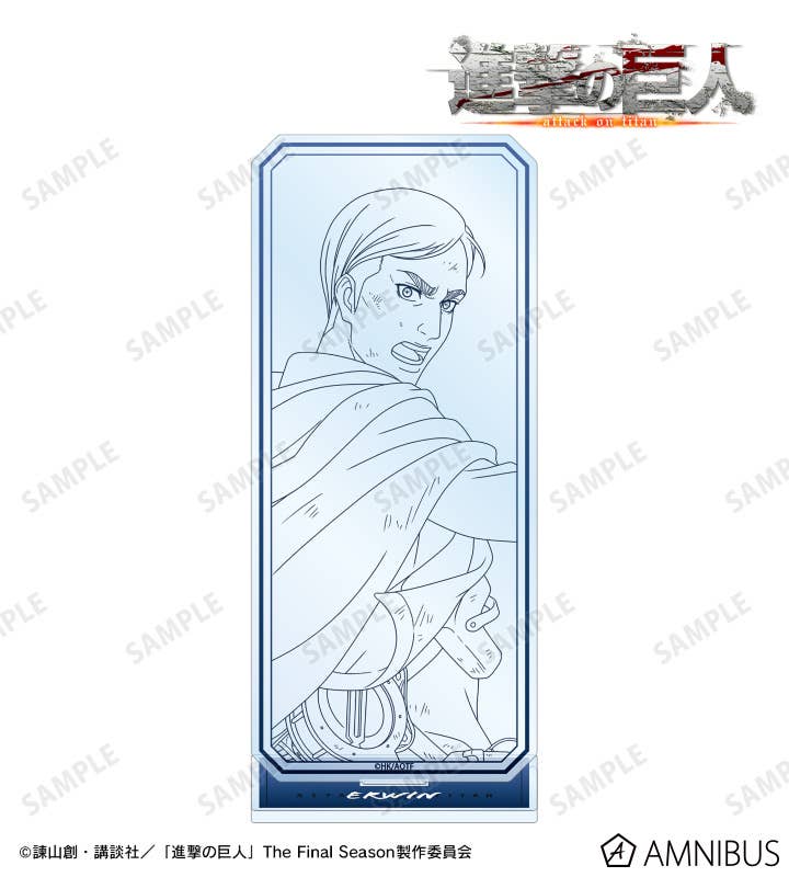 TV Anime Attack on Titan: Original Illustration Erwin Fighting Backs ...