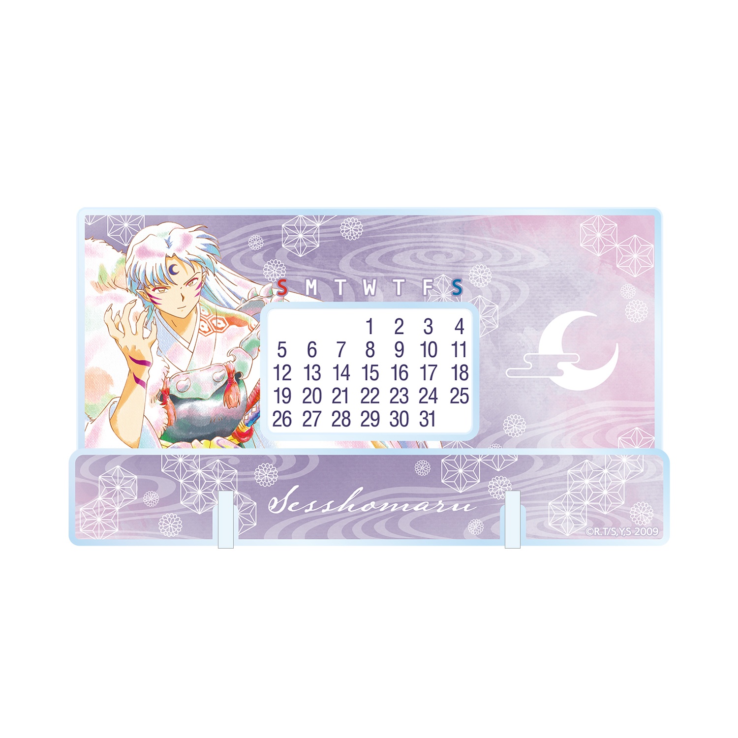 Inuyasha Sesshomaru AniArt aqua label Desktop Acrylic Perpetual