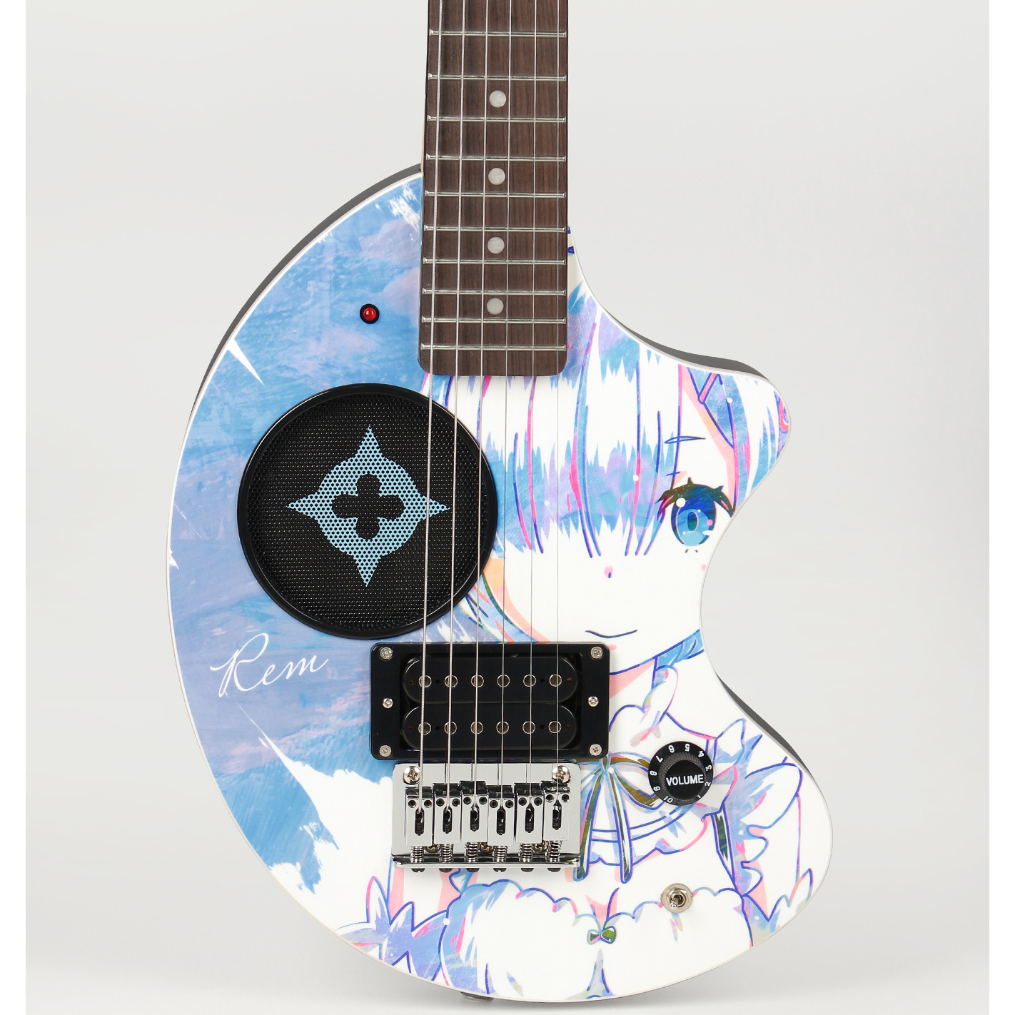 Re:Zero Starting Life in Another World: FERNANDES Collaboration Rem Ani-Art  ZO-3 Guitar