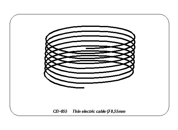 diameter: 0.55mm, length: 5m Aber Thin Electric Cable 