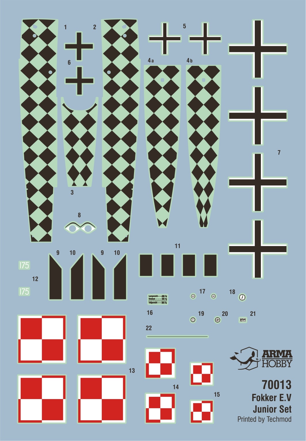 Arma Hobby 70013 Fokker E.V Junior Set scale 1/72 