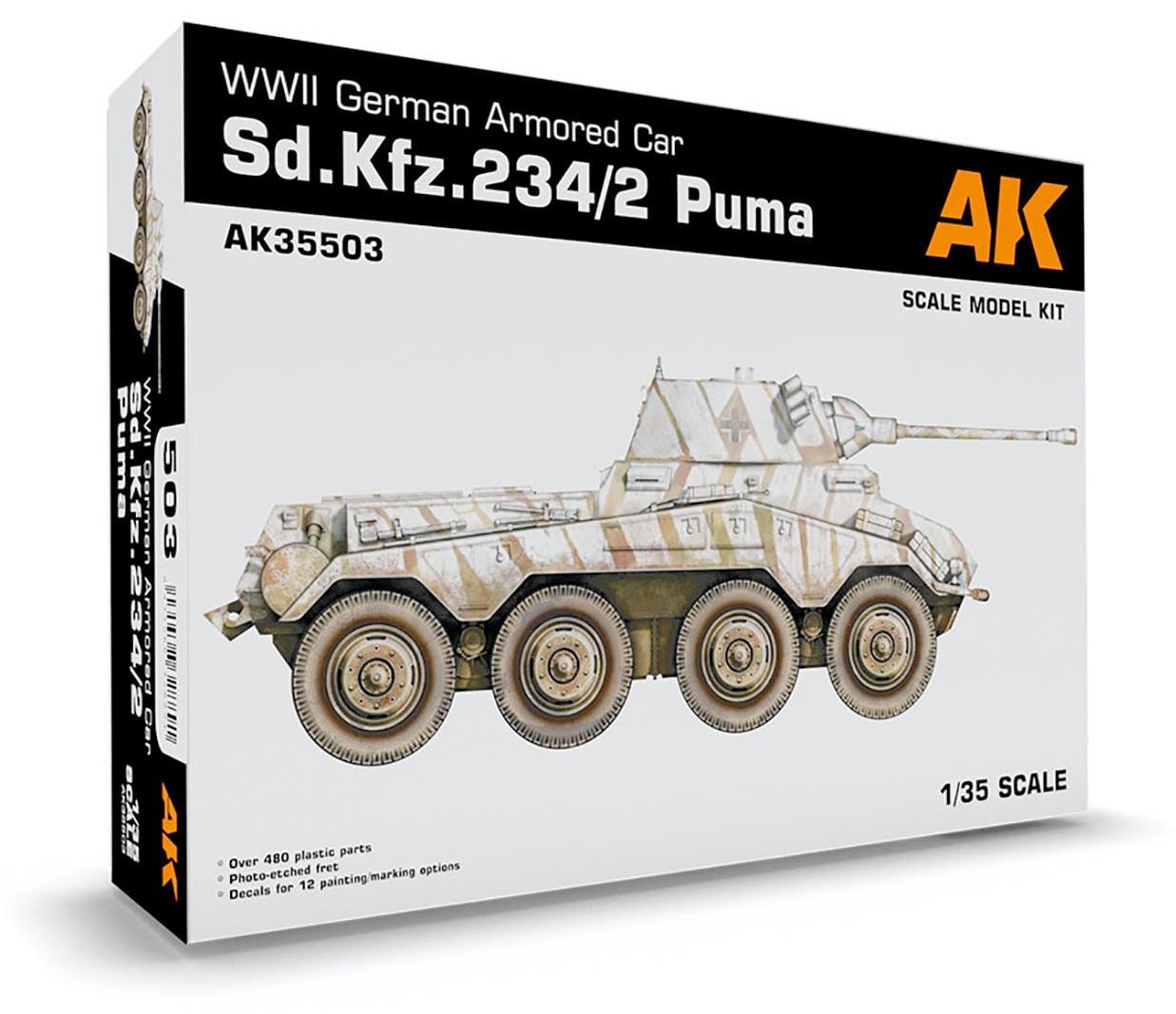 spreiding Stereotype dealer WW.II German Army 8 Wheel Heavy Armored Car Sd.Kfz.234/2 Puma | HLJ.com