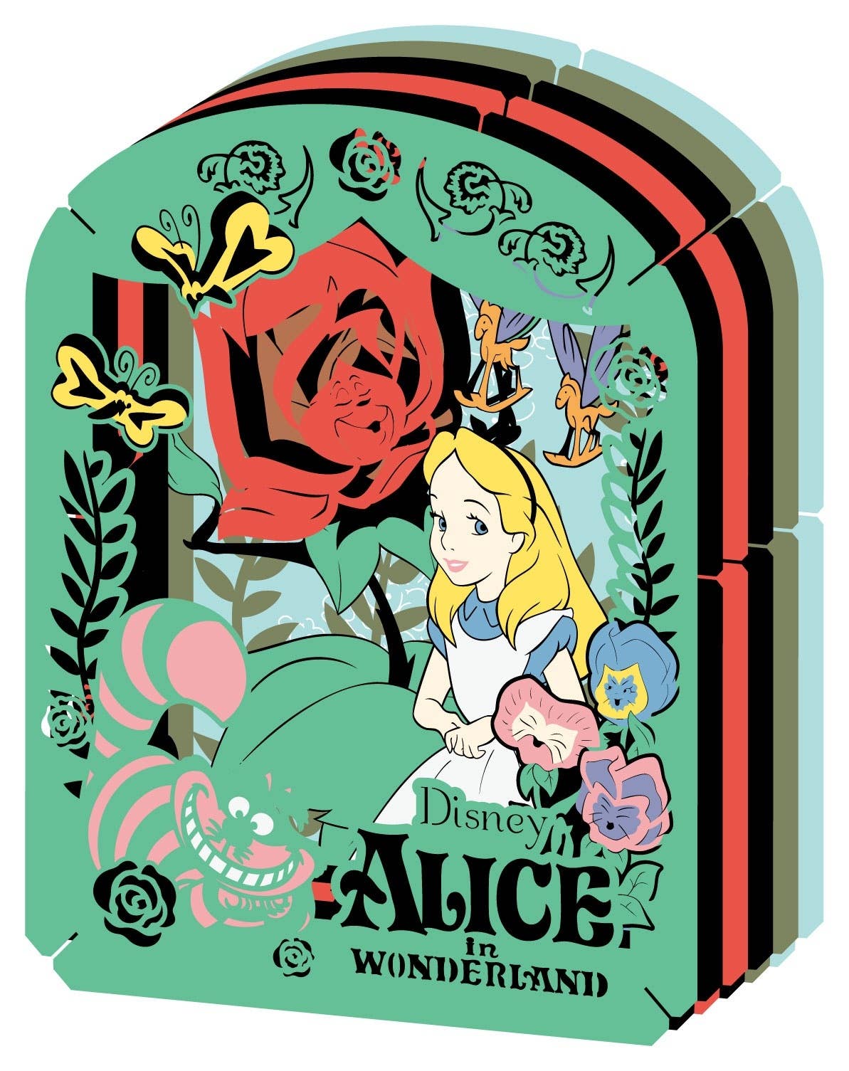 Disney Alice in Wonderland Paper Theater Sparkling Afternoon