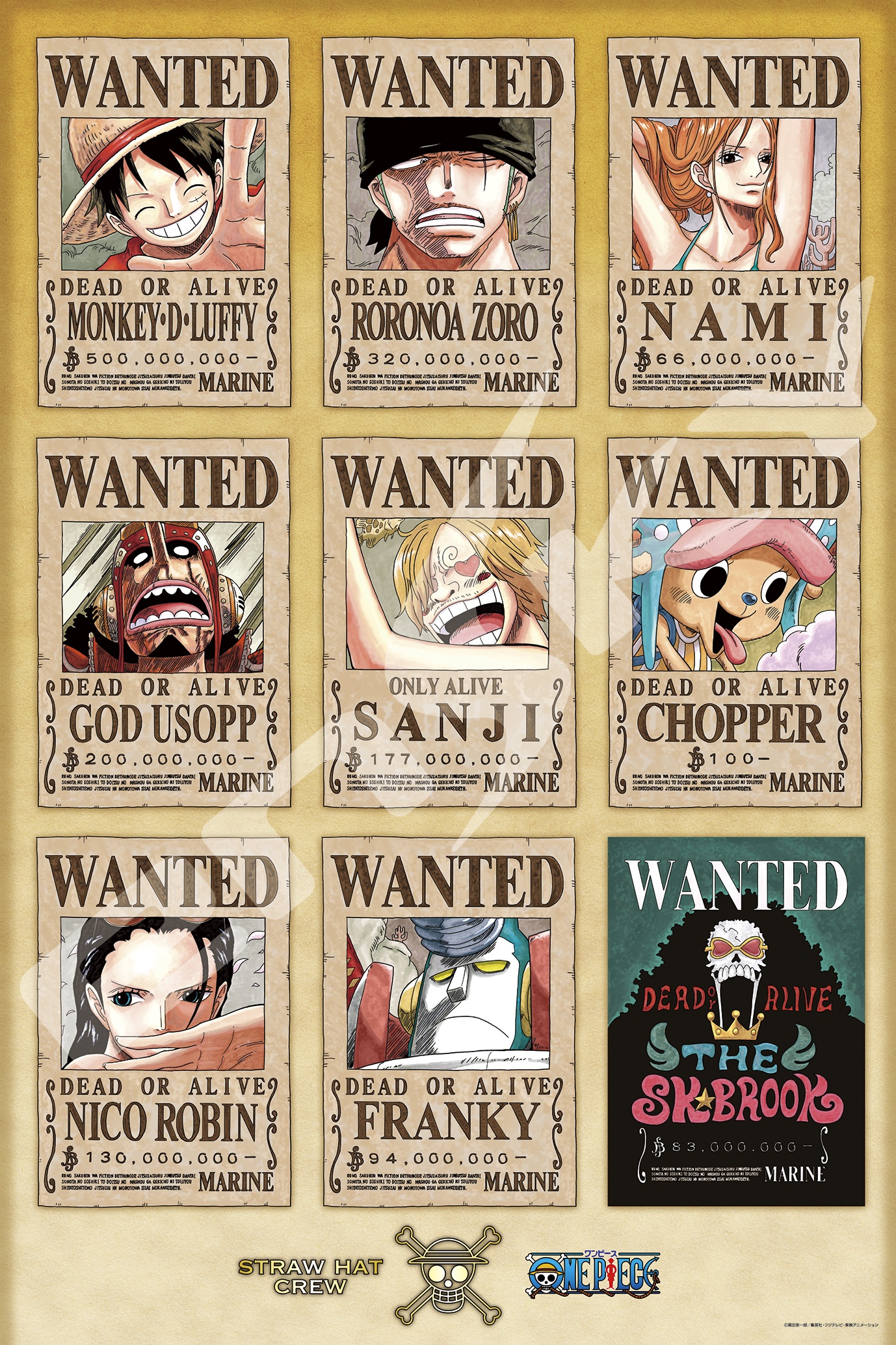 Ace One Piece Wanted Bounty Poster Jigsaw Puzzle