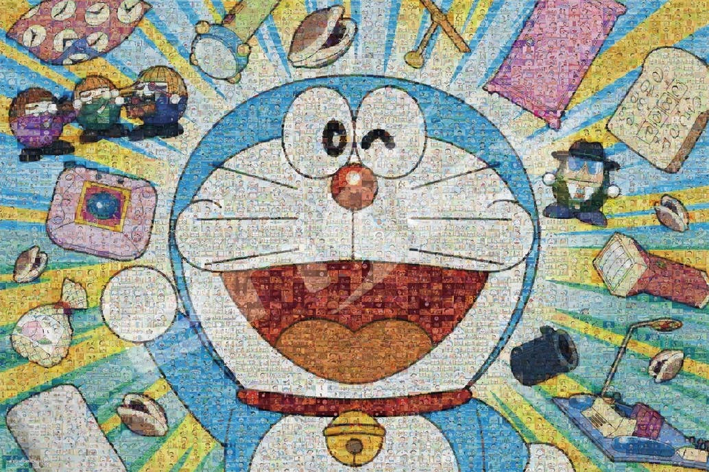 Doraemon Magical Piece Jigsaw: Doraemon Mosaic Art 1000pcs (No
