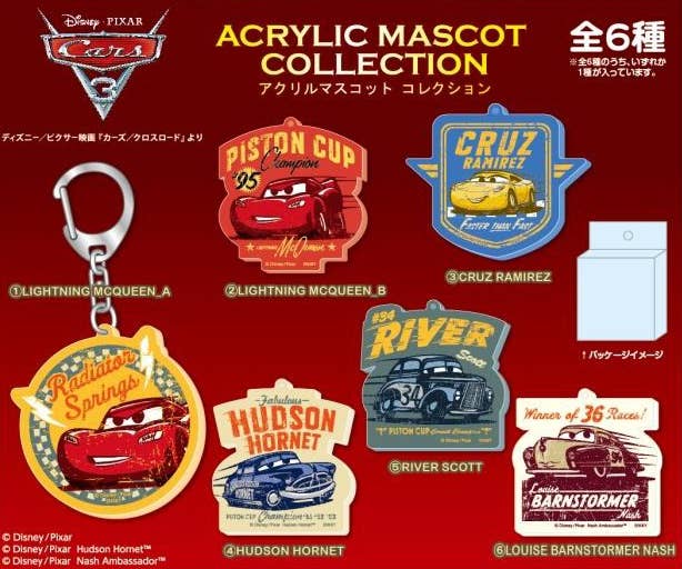 Cars 3: Acrylic Mascot Collection: 1Box (6pcs) | HLJ.com