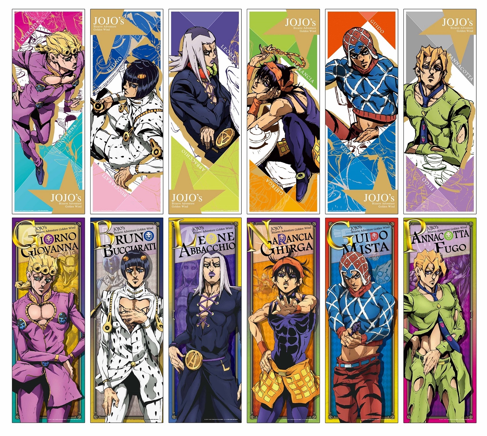 JoJo`s Bizarre Stand Collection Part V Golden Wind 8 pieces (PVC Figure) -  HobbySearch PVC Figure Store