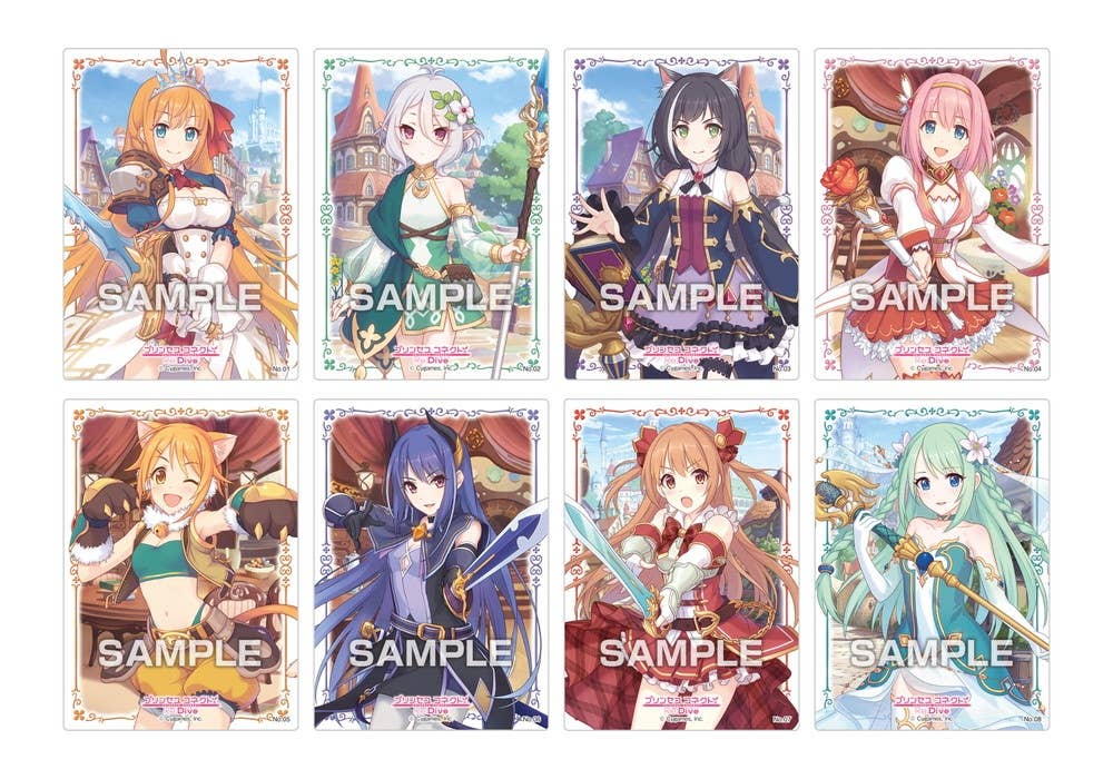 Princess Connect! Re:Dive Clear Card Collection Gum 1Box 16pcs