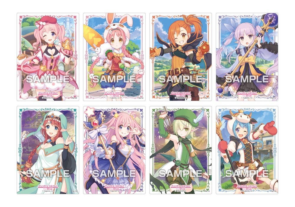 Princess Connect! Re:Dive Clear Card Collection Gum 1Box 16pcs