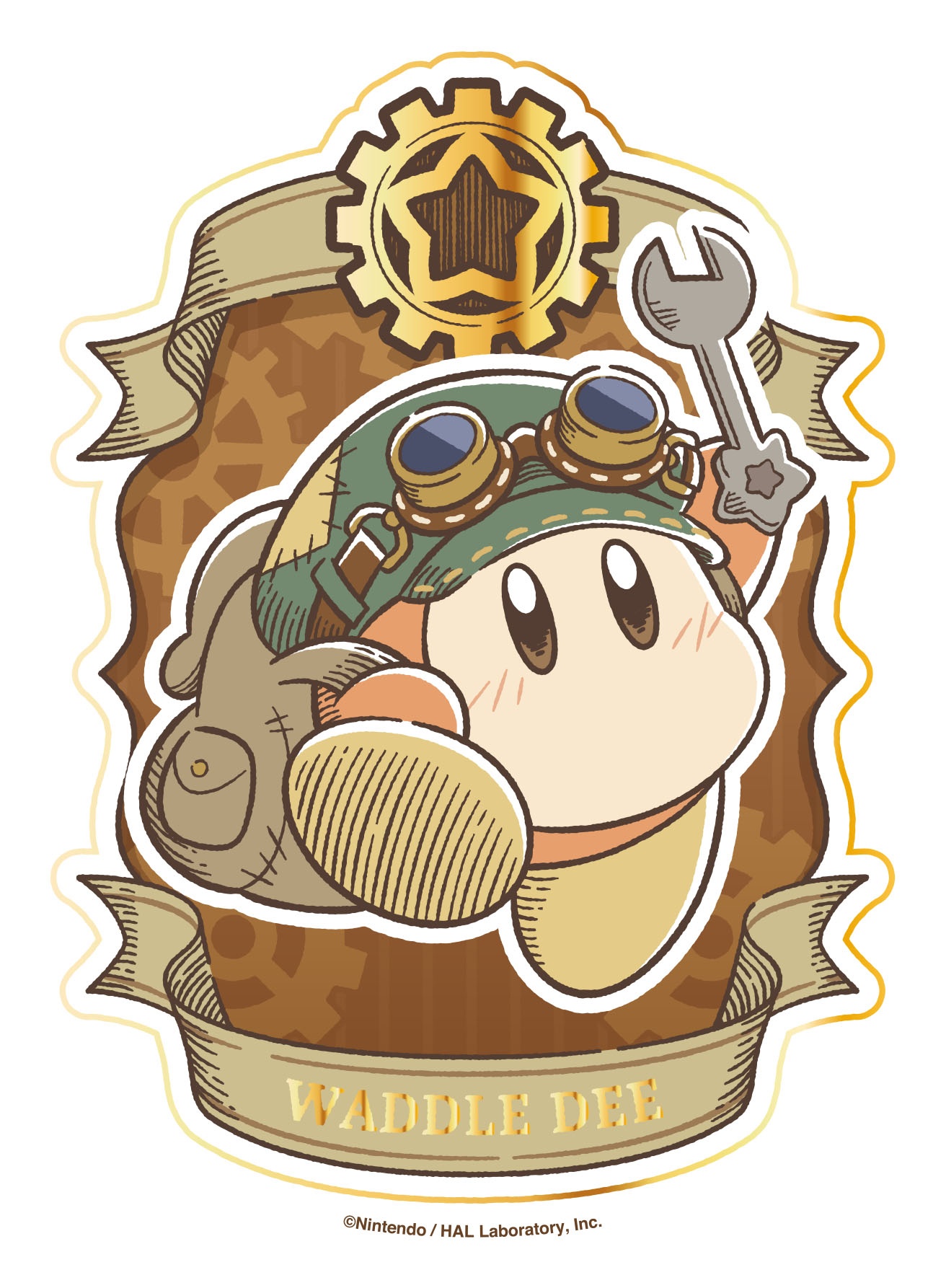 Kirby: Kirbys Dreamy Gear Gold Die-Cut Sticker 2 Waddle Dee
