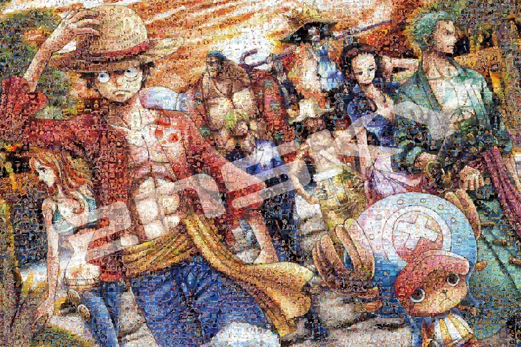 Jigsaw Puzzle One Piece: One Piece Mosaic Art (Landing) 1000pcs  (No.1000-586: 750mm x 500mm)
