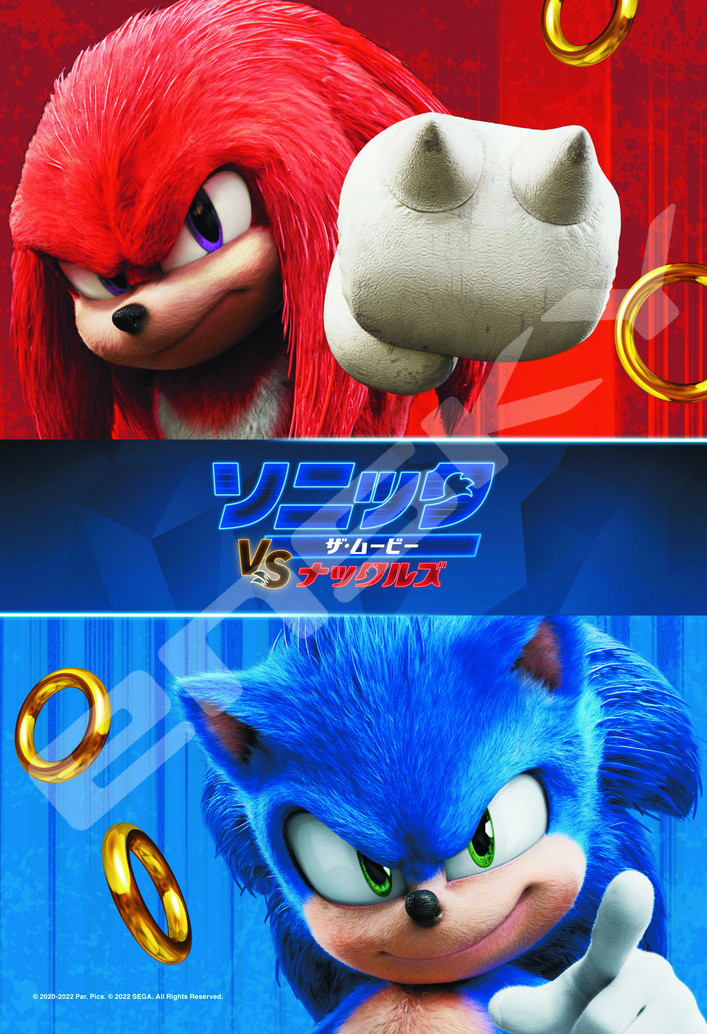 Jigsaw Puzzle Sonic The Hedgehog: Sonic The Hedgehog Sonic VS Knuckles  300pcs (No.300-3029: 380 x 260mm)